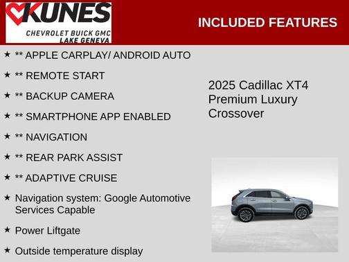 2025 Cadillac XT4 Premium Luxury
