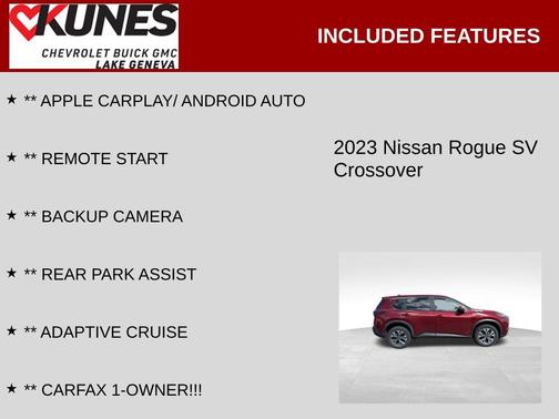 Scarlet Ember Tintcoat 2023 Nissan Rogue SV