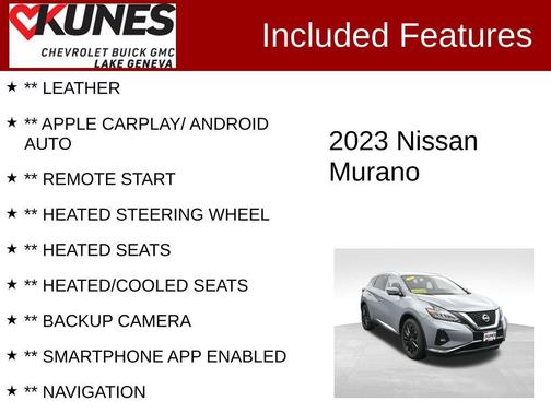 2023 Nissan Murano SL Intelligent AWD