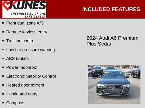 Black 2024 Audi A6 55 Premium Plus