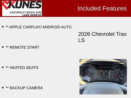 Sterling Gray Metallic 2026 Chevrolet Trax LS