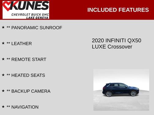 2020 INFINITI QX50 LUXE AWD