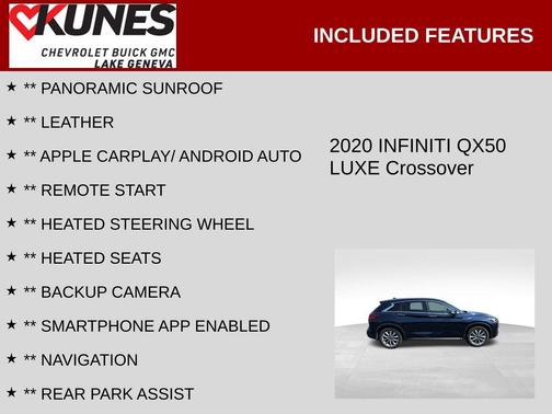 2020 INFINITI QX50 LUXE AWD