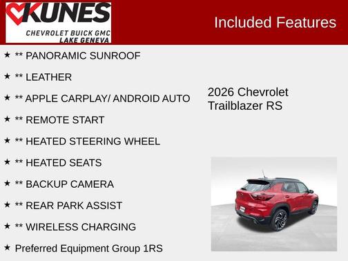 2026 Chevrolet Trailblazer RS
