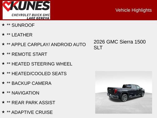 2026 GMC Sierra 1500 SLT