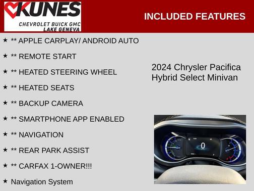 Bright White Clearcoat 2024 Chrysler Pacifica Hybrid Select
