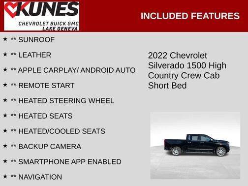 2022 Chevrolet Silverado 1500 High Country