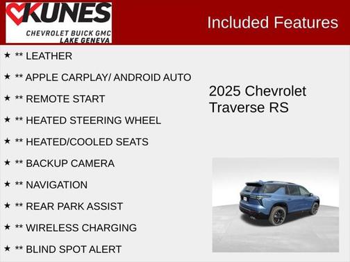 2025 Chevrolet Traverse RS