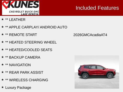 2026 GMC Acadia AT4 AWD