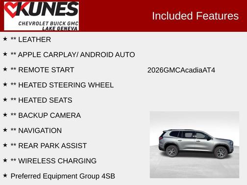 2026 GMC Acadia AWD AT4