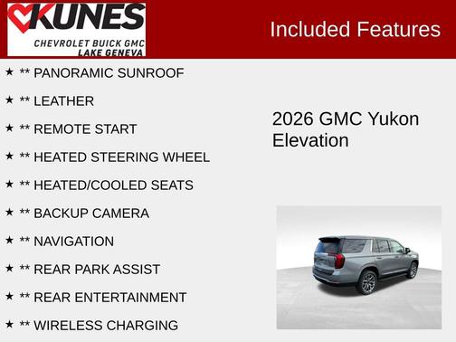 2026 GMC Yukon 4WD Elevation