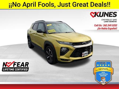 Nitro Yellow Metallic 2023 Chevrolet Trailblazer RS