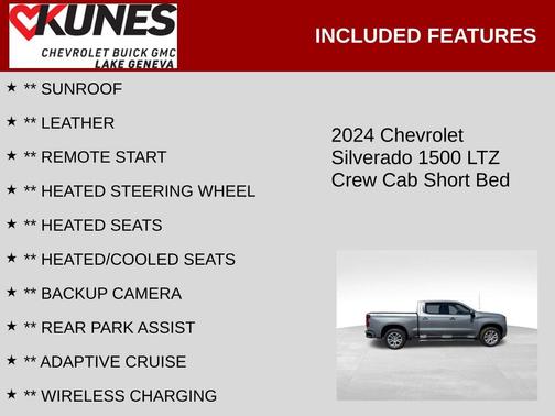 Sterling Gray Metallic 2024 Chevrolet Silverado 1500 LTZ