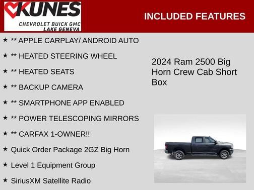 2024 RAM 2500 Big Horn Crew Cab 4x4 6'4' Box