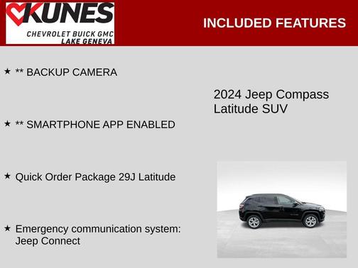 Diamond Black Crystal Pearlcoat 2024 Jeep Compass Latitude