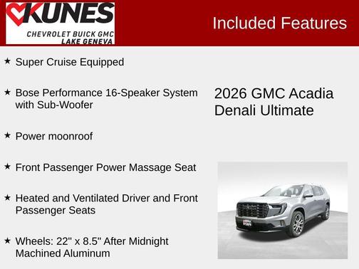 Sterling Metallic 2026 GMC Acadia Denali