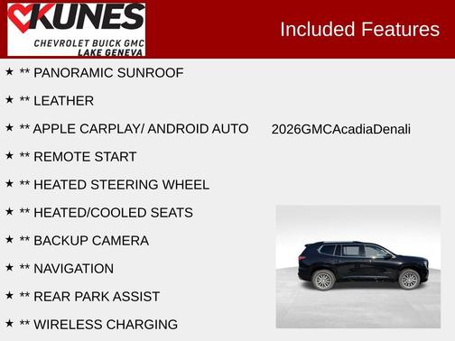 2026 GMC Acadia Denali