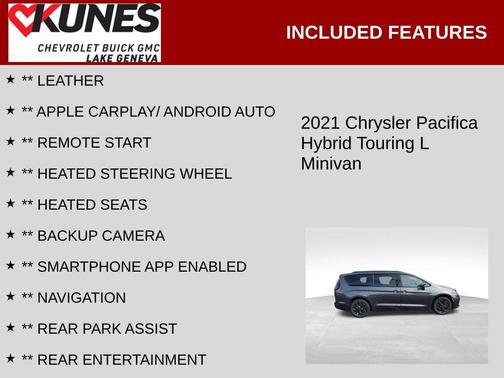 2021 Chrysler Pacifica Hybrid Touring L