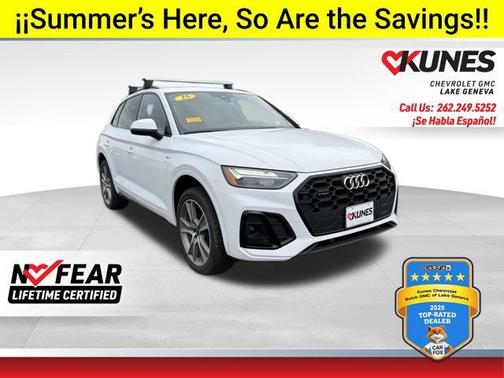White 2025 Audi Q5 45 S line Premium