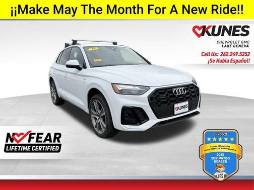 White 2025 Audi Q5 45 S line Premium