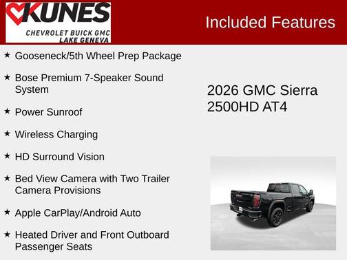 Onyx Black 2026 GMC Sierra 2500 AT4