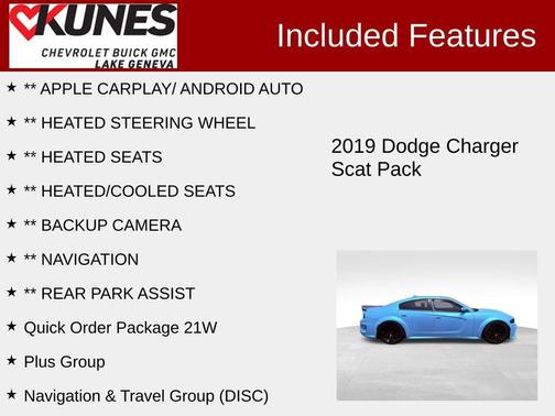 Indigo Blue 2019 Dodge Charger R/T Scat Pack