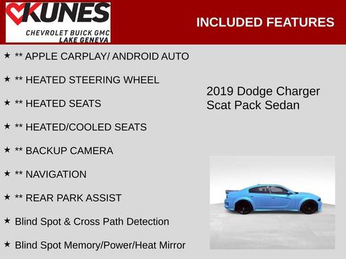 Indigo Blue 2019 Dodge Charger R/T Scat Pack