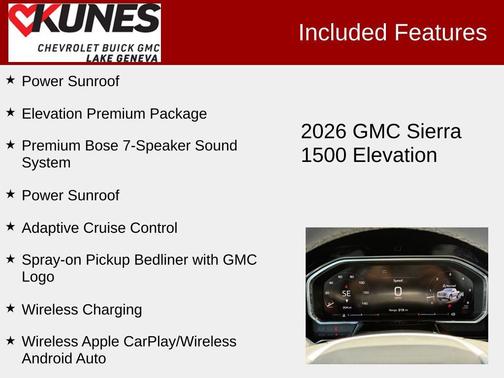 Cardinal Red 2026 GMC Sierra 1500 Elevation