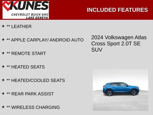 2024 Volkswagen Atlas Cross Sport 2.0T SE w/Technology 4MOTION