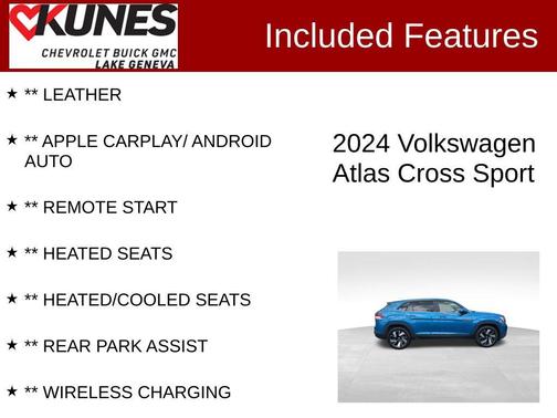 2024 Volkswagen Atlas Cross Sport 2.0T SE w/Technology 4MOTION