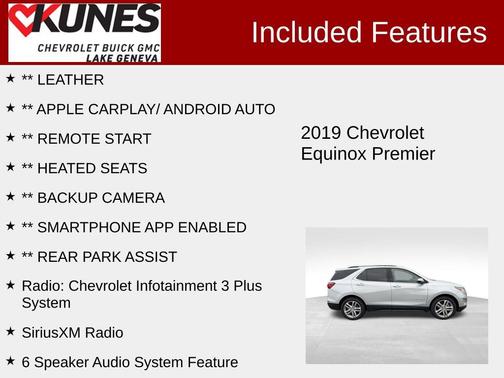 Silver Ice Metallic 2019 Chevrolet Equinox Premier w/2LZ
