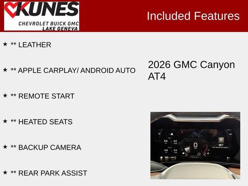 Volcanic Red Tintcoat 2026 GMC Canyon AT4