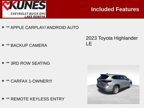 2023 Toyota Highlander LE