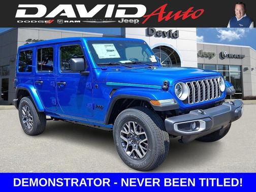 Hydro Blue Pearl 2025 Jeep Wrangler Sahara