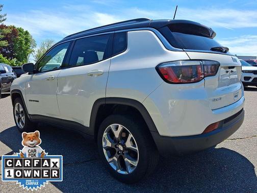 Pearl White Tri-Coat 2019 Jeep Compass Limited