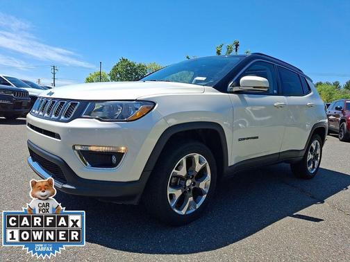 Pearl White Tri-Coat 2019 Jeep Compass Limited