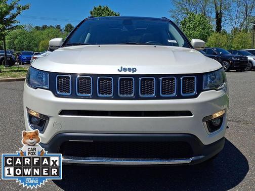 Pearl White Tri-Coat 2019 Jeep Compass Limited