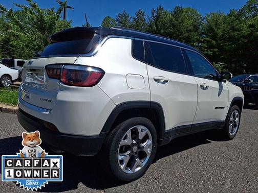 Pearl White Tri-Coat 2019 Jeep Compass Limited