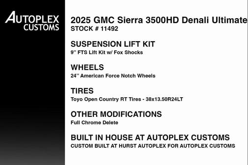 White Frost Tricoat 2025 GMC Sierra 3500 Denali