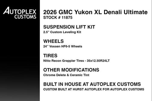 Onyx Black 2026 GMC Yukon XL Denali Ultimate