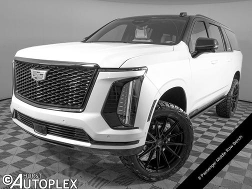 Crystal White Tricoat 2025 Cadillac Escalade ESV Sport