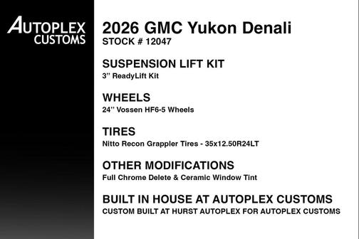 Onyx Black 2026 GMC Yukon Denali