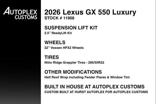 Nebula Gray Pearl 2026 Lexus GX 550 Luxury
