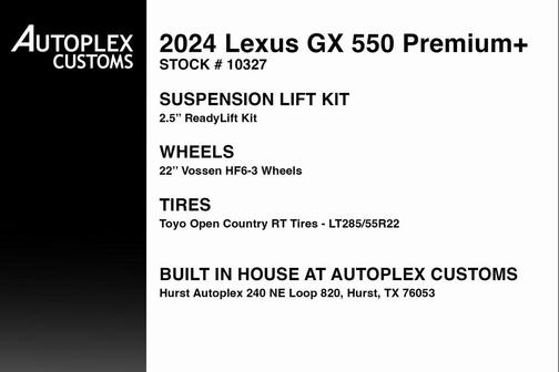 Nightfall Mica 2024 Lexus GX 550 Premium+