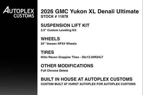 Onyx Black 2026 GMC Yukon XL Denali Ultimate