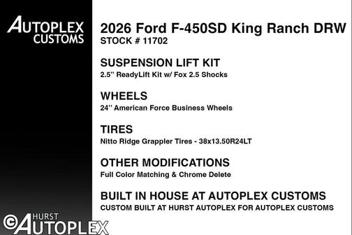 Star White Metallic Tri-Coat 2026 Ford F-450 King Ranch
