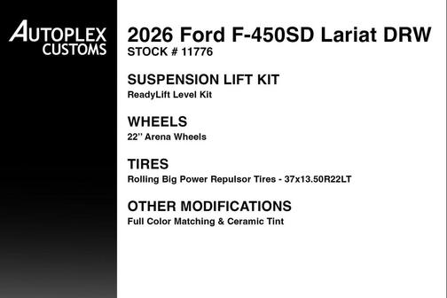 Oxford White 2026 Ford F-450 Lariat