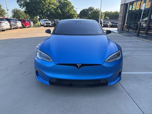 Deep Blue Metallic 2022 Tesla Model S Plaid
