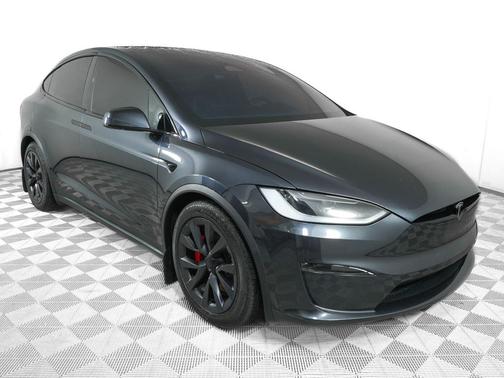 Stealth Gray 2024 Tesla Model X Plaid Tri Motor All-Wheel Drive