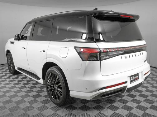Radiant White/Black Obsidian 2025 INFINITI QX80 AUTOGRAPH AWD